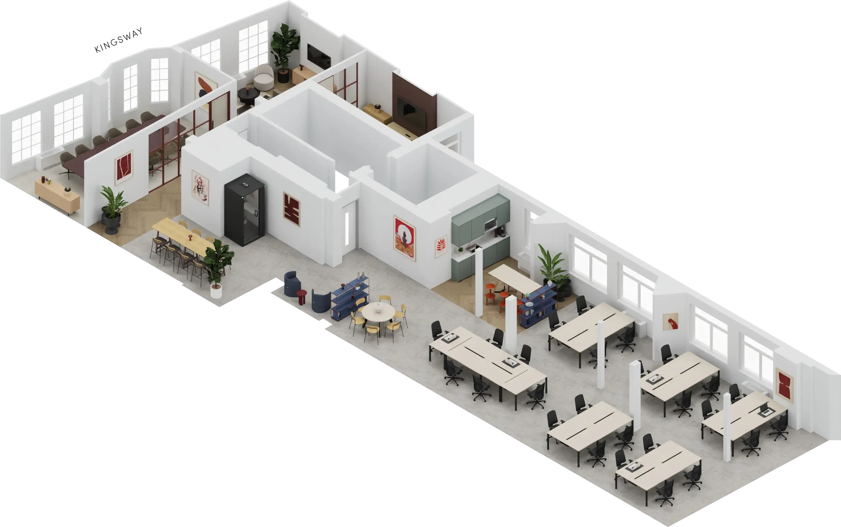 3RD FLOOR 3D SPACE PLAN